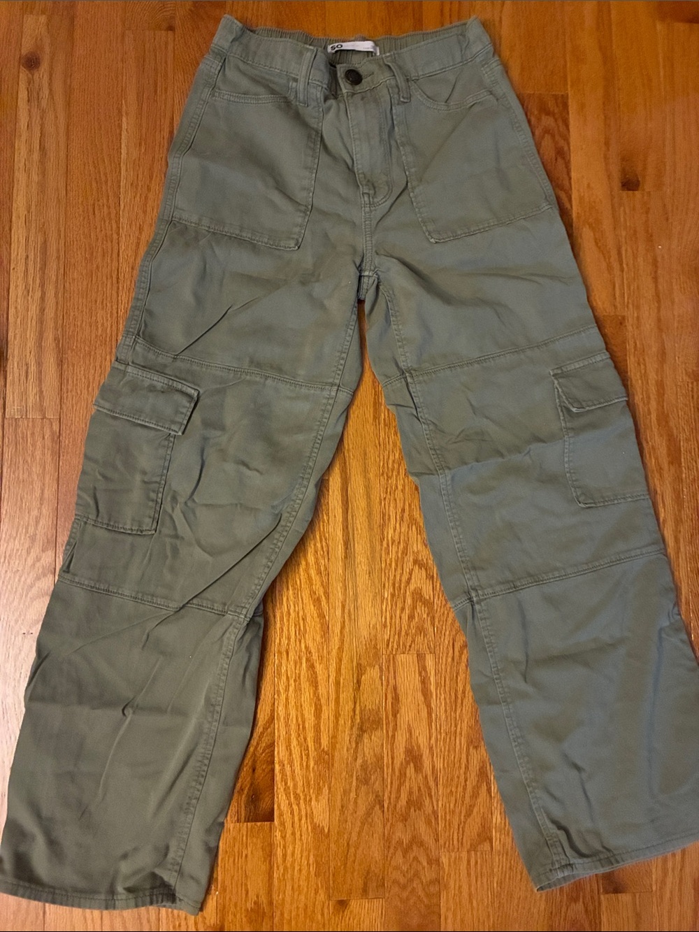 NWOT SO Goods for Life Green High Rise Wide-Leg Cargo Pants